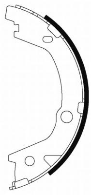 Compre GFK27AF Japan Parts Sapatas do freio traseiras de tambor