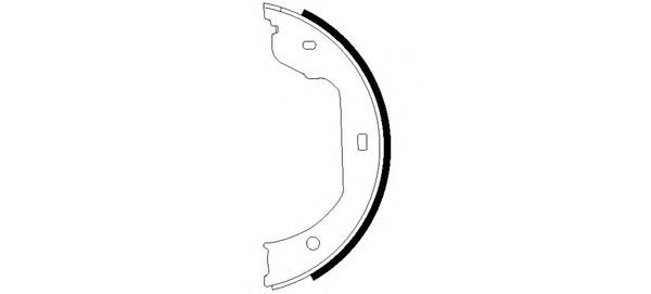 Sapatas do freio de estacionamento BMW 34416790186