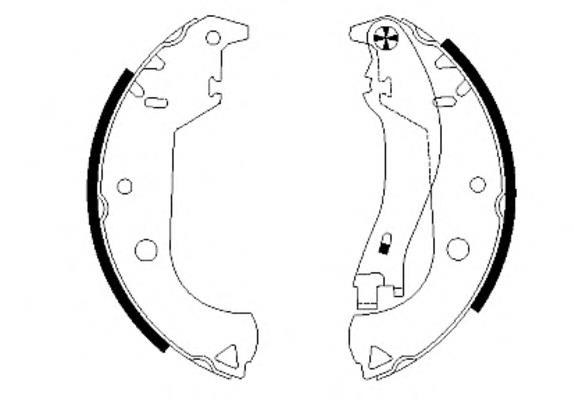 Compre 77362452 Fiat/Alfa/Lancia Sapatas do freio traseiras de tambor