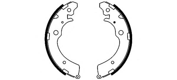 Sapatas do freio traseiras de tambor Honda 43053S10A00 preço, a partir de 22,40 USD
