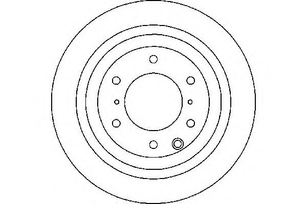 Disco do freio traseiro Japan Parts DP516C
