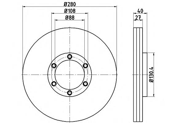 Compre DI921C Japan Parts Disco do freio dianteiro