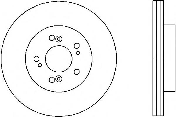 Disco do freio dianteiro 0954573X Brembo