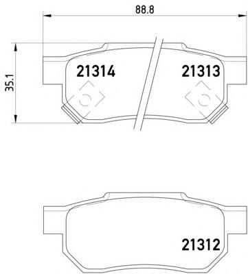 Sapatas do freio traseiras de disco Honda 43022SAAJ50 preço, a partir de 13,76 USD
