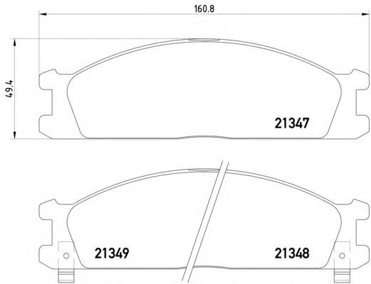 Sapatas do freio dianteiras de disco Nissan/Infiniti D106057G90 preço, a partir de 31,39 USD