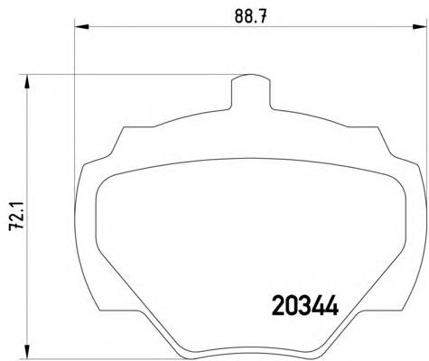 Sapatas do freio traseiras de disco Land Rover SFP500200