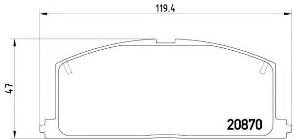 Compre 0446512090 Toyota Sapatas do freio dianteiras de disco