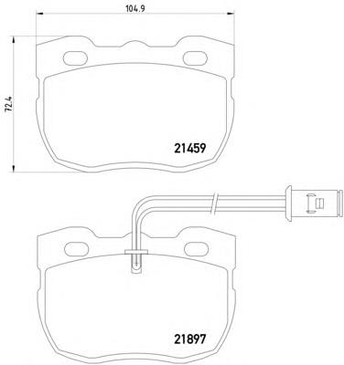 Sapatas do freio dianteiras de disco Land Rover STC8572