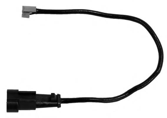 8DK355251491 HELLA Sensor traseiro de desgaste das sapatas do freio
