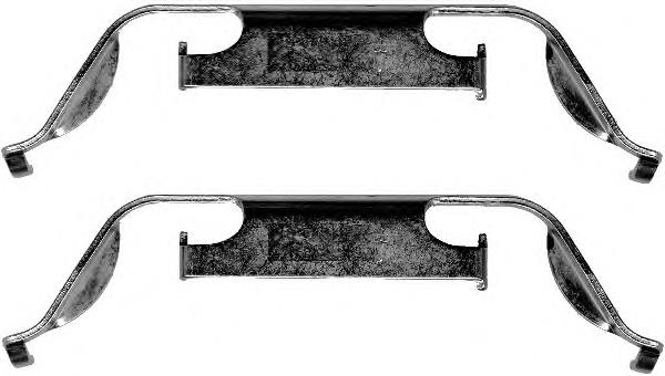 Kit de molas de fixação de sapatas de disco dianteiras 34111163488 BMW