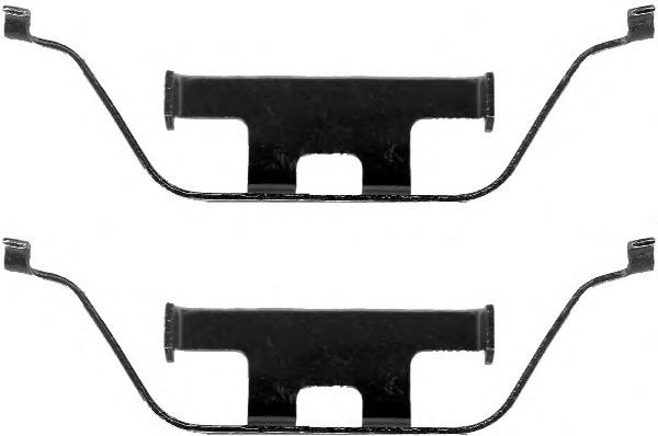 Kit de molas de fixação de sapatas de disco traseiras 34211159963 BMW