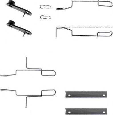 Compre 442765 Peugeot/Citroen Kit de molas de fixação de sapatas de disco dianteiras