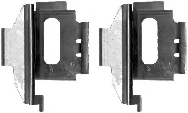 Kit de molas de fixação de sapatas de disco dianteiras Mercedes 0004217091