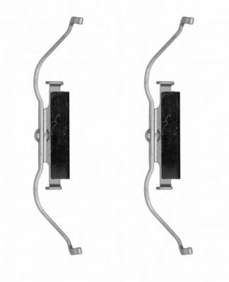 Kit de molas de fixação de sapatas de disco dianteiras 701615263 VAG