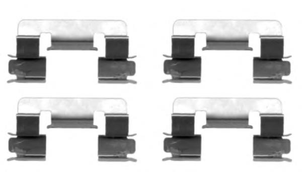 Compre 0494702050 Toyota Kit de molas de fixação de sapatas de disco dianteiras