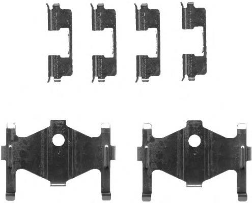 Kit de molas de fixação de sapatas de disco traseiras Hyundai/Kia 5824428300 preço, a partir de 8,45 USD