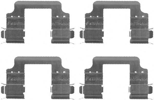 Kit de reparação das sapatas do freio 420270 ERT