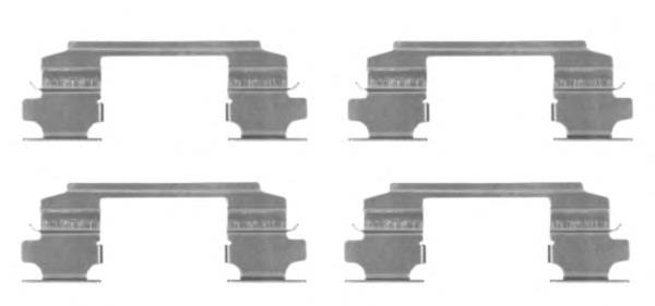 Kit de molas de fixação de sapatas de disco dianteiras Nissan/Infiniti 410808H325 preço, a partir de 8,48 USD