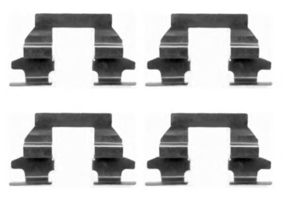 Kit de molas de fixação de sapatas de disco traseiras 440808H325 Nissan/Infiniti
