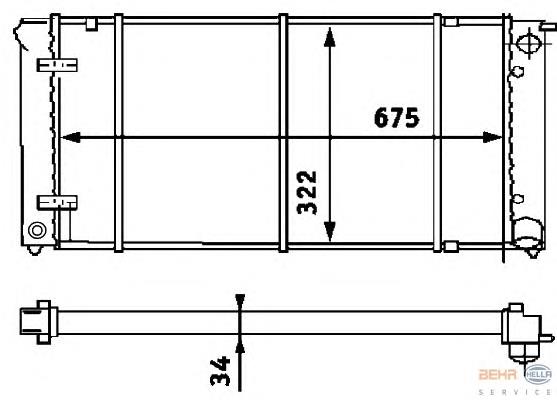 Radiador de esfriamento de motor VALEO 883849 preço, a partir de 42,26 USD
