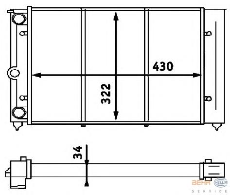 Radiador de esfriamento de motor VALEO 883819 preço, a partir de 43,99 USD