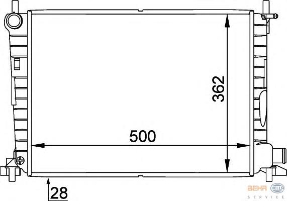 Compre 1001860 Ford Radiador de esfriamento de motor