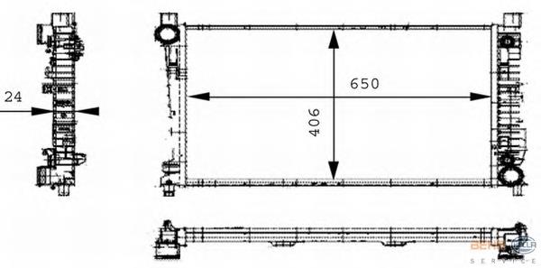 Compre 58390 NRF Radiador de esfriamento de motor