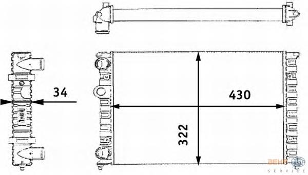 Compre 6N0121253 VAG Radiador de esfriamento de motor