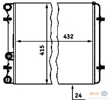 Compre 1J0121253AM VAG Radiador de esfriamento de motor
