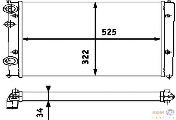 Radiador de esfriamento de motor VALEO 730504 preço, a partir de 61,22 USD