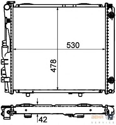 Compre 2108881 Mercedes Radiador de esfriamento de motor