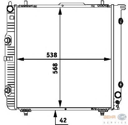 Compre CR285000P Mahle Original Radiador de esfriamento de motor