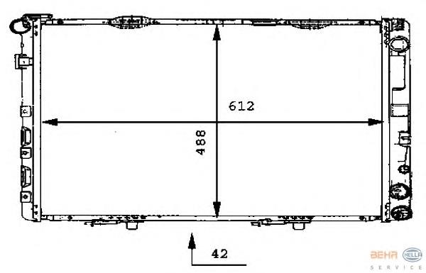 Compre A1245001402 Mercedes Radiador de esfriamento de motor
