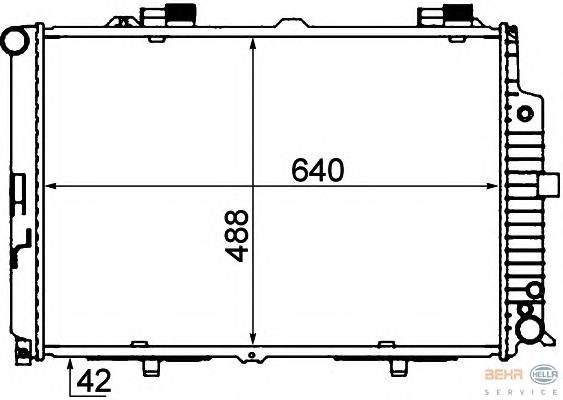Compre A2105003203 Mercedes Radiador de esfriamento de motor
