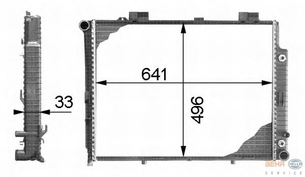 Radiador de esfriamento de motor Mercedes A2105006003 preço, a partir de 174,98 USD