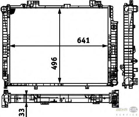 Radiador de esfriamento de motor Mercedes 2105005303 preço, a partir de 141,79 USD