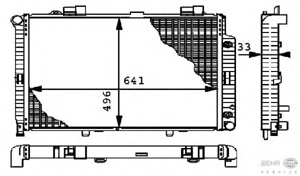 Radiador de esfriamento de motor Mercedes A2105006803 preço, a partir de 174,43 USD