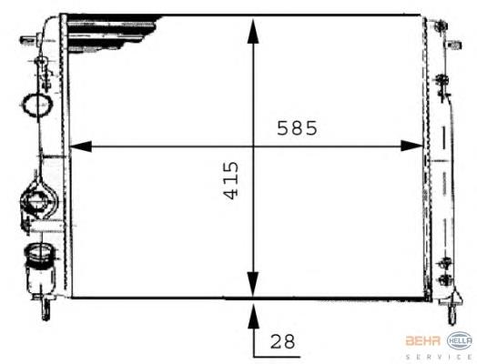 Compre 8660000437 Renault (RVI) Radiador de esfriamento de motor