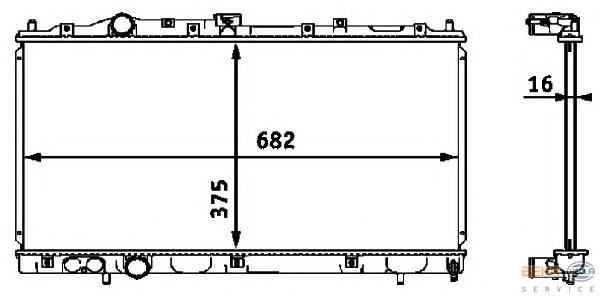 Radiador de esfriamento de motor NPS M156I49 preço, a partir de 185,31 USD