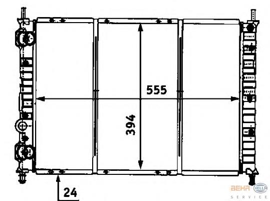 Compre 58190 NRF Radiador de esfriamento de motor