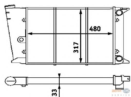 Compre 9531083 Polcar Radiador de esfriamento de motor