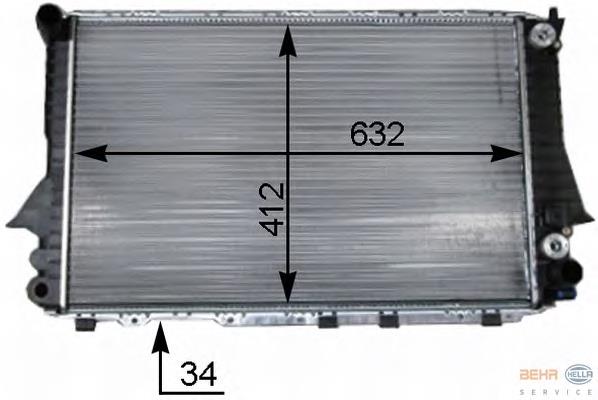 Radiador de esfriamento de motor VALEO 730363 preço, a partir de 100,81 USD