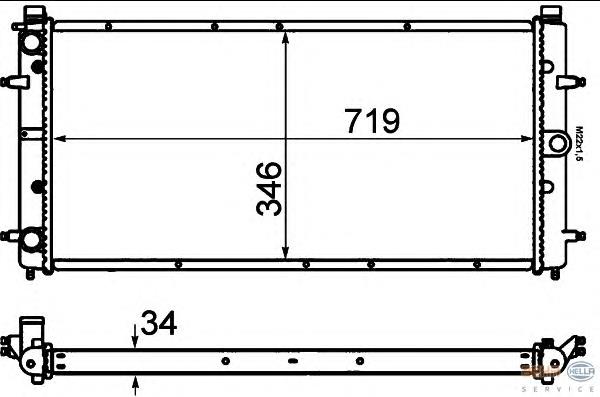 Radiador de esfriamento de motor Nissens 65273 preço, a partir de 81,76 USD