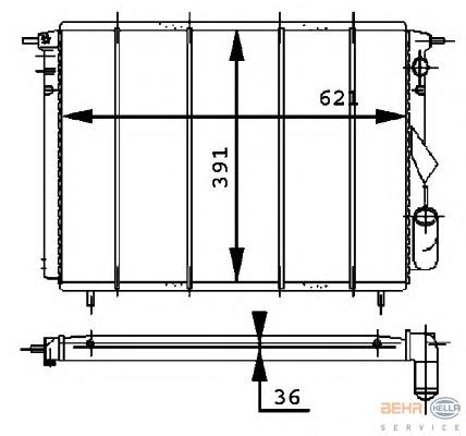 Radiador de esfriamento de motor VALEO 730184 preço, a partir de 199,38 USD