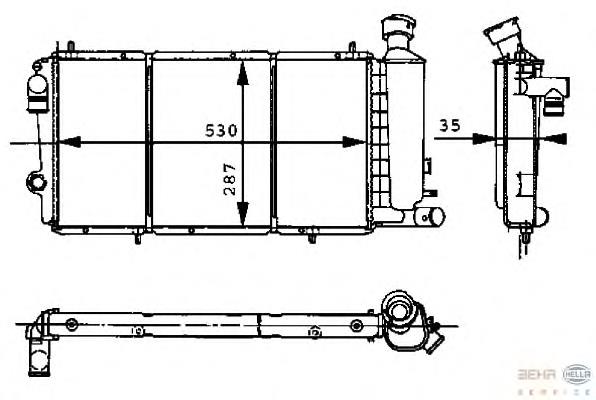 Radiador de esfriamento de motor VALEO 730897 preço, a partir de 211,12 USD