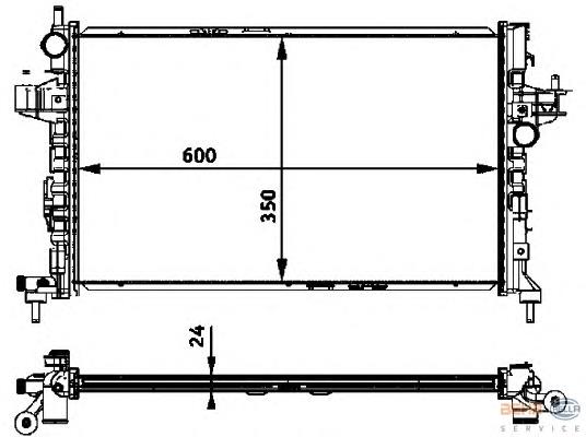 Radiador de esfriamento de motor Opel 24466780 preço, a partir de 62,99 USD