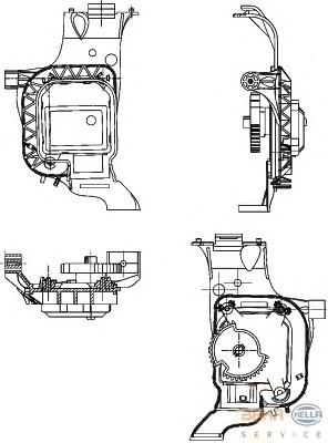 6Q1907511D VAG Acionamento de comporta de forno