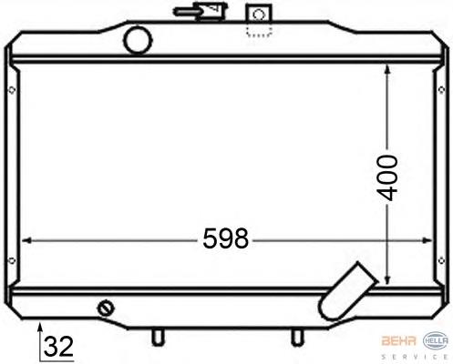 Compre MB356340 Mitsubishi Radiador de esfriamento de motor