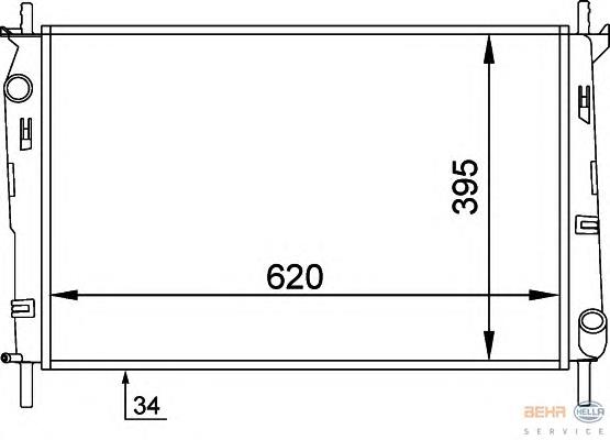Radiador de esfriamento de motor VALEO 731011 preço, a partir de 87,38 USD