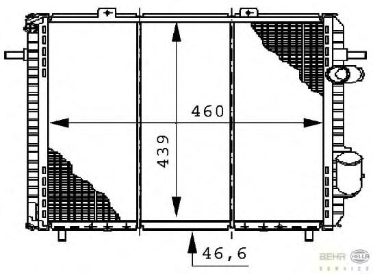 730502 VALEO Radiador de esfriamento de motor